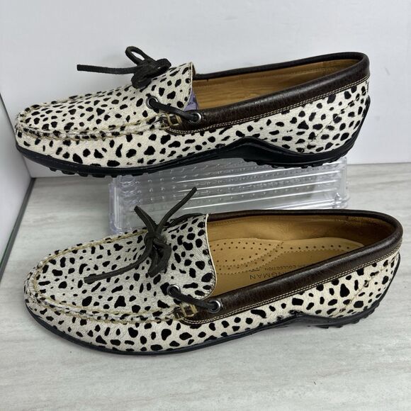 Martin Dingman Bill Hair On Loafers Cheetah Slippers Moccasins 9.5 M main image 9